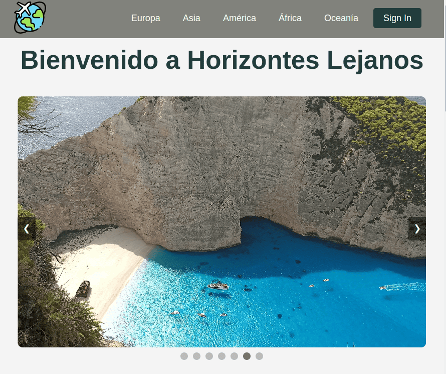 Imagen la aplicación Horizontes lejanos